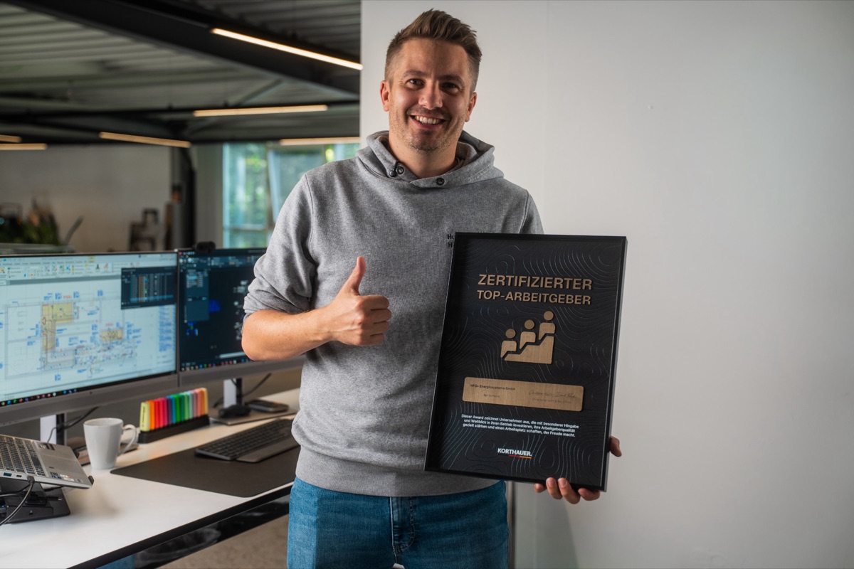 Auszeichnung „Zertifizierter Top-Arbeitgeber“ - HFG+ Energiesysteme GmbH